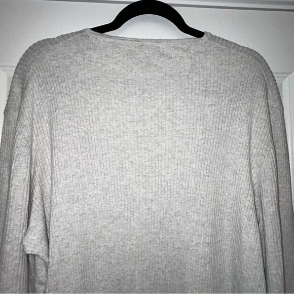 John Varvatos 1/4 Button Down Ribbed Long Sleeve Knit Henley Sweater - Picture 5 of 7